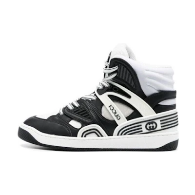 (W) Gucci Basket High 'Black White'