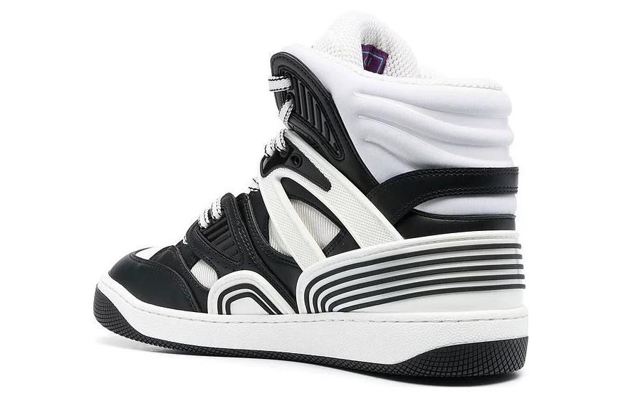 Lookbook (W) Gucci Basket Tinggi 'Hitam Putih' 676094-2SH80-1064