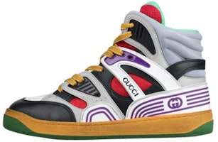 (Women) Gucci Basket High 'Black White Purple' 661312-2SH90-1072 (Women) Gucci Basket High 'Black White Purple' 661312-2SH90-1072