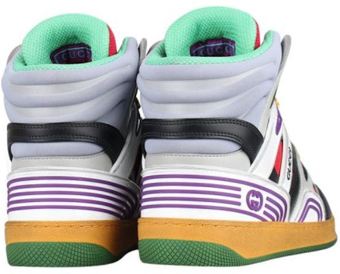 (W) Gucci Basket High 'Hitam Putih Ungu' 661312-2SH90-1072 Shop (W) Gucci Basket High 'Hitam Putih Ungu' 661312-2SH90-1072