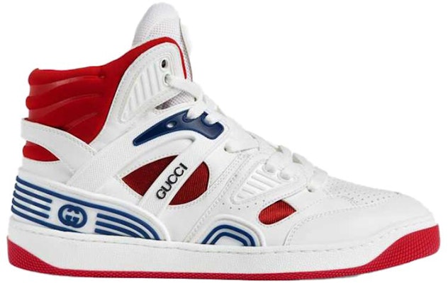 (W) Gucci Basket Tinggi 'Putih Retro Merah Biru' 665688-2SHA0-9070 Order (W) Gucci Basket Tinggi 'Putih Retro Merah Biru' 665688-2SHA0-9070
