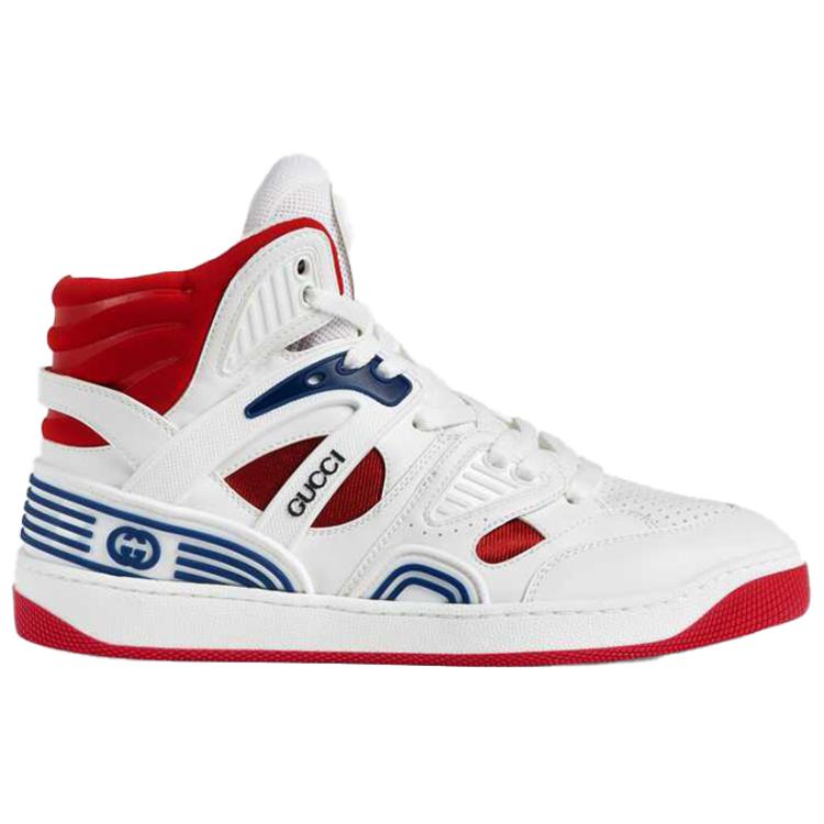 Order (Women) Gucci Basket High 'Retro White Red Blue' 665688-2SHA0-9070