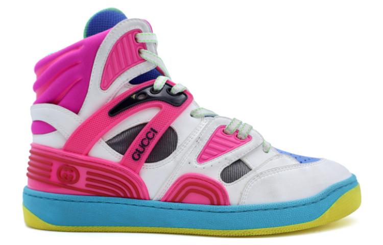 Order (W) Gucci Basket Tinggi 'Putih Merah Jambu Biru' 661311-2SH80-9063