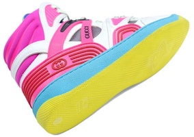 (W) グッチ バスケット ハイ "白ピンク青" 661311-2SH80-9063 Shop (W) グッチ バスケット ハイ "白ピンク青" 661311-2SH80-9063