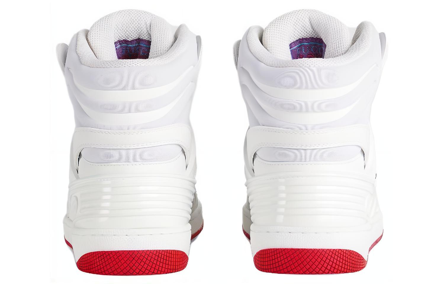 (W) Gucci Basket Sneaker High 'White Demetra Red' 圖 4