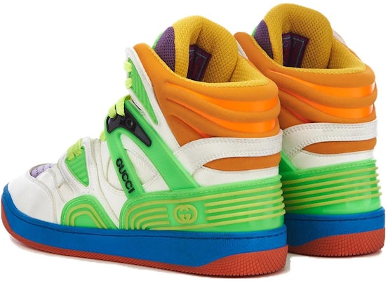 (W) Gucci Basket Putih Demetra Hijau Ungu Jingga Biru 661310-2SH80-9062 Details for (W) Gucci Basket Putih Demetra Hijau Ungu Jingga Biru 661310-2SH80-9062