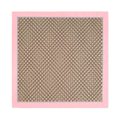(Women) GUCCI Bee Silk Scarf Pink 499130-3G001-5869
