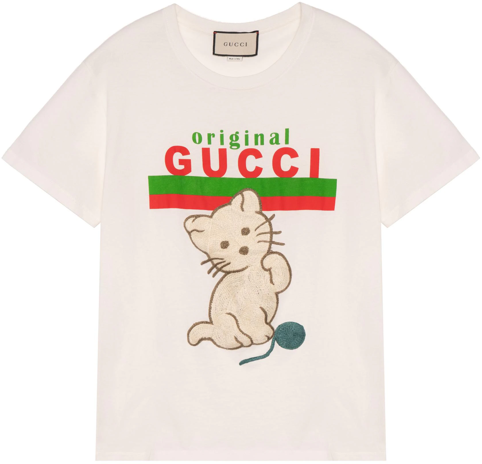 women-gucci-beige-cat-print-logo-stripe-crewneck-t-shirt-615044-xjcrg-9095