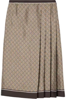 (W) Gucci Beige Floral Midi Gaun Kasual. 800306-ZARRX-9265 Buy (W) Gucci Beige Floral Midi Gaun Kasual. 800306-ZARRX-9265