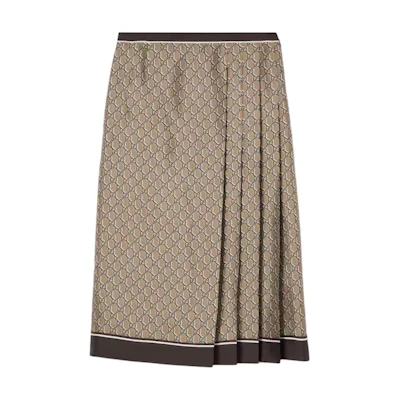(Women) Gucci Beige Floral Midi Casual Dress 800306-ZARRX-9265