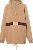 (Women) Gucci Beige Pullover Hoodie with Letter Print 644656-XJC3W-2603 (Women) Gucci Beige Pullover Hoodie with Letter Print 644656-XJC3W-2603