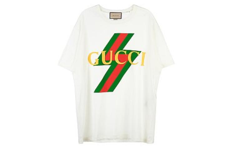 (Women) Gucci Beige SS23 Logo Print Short Sleeve T-Shirt 717422-XJEXF-9095
