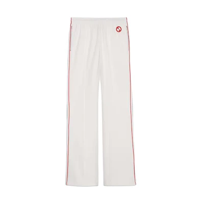 (Women) Gucci Beige Striped Elastic Straight-Leg Casual Pants 746827-XJFVJ-9088