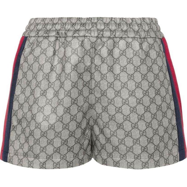 (Women) Gucci Beige Striped Elastic Waist Casual Shorts SS24 789195-XJGLE-2270