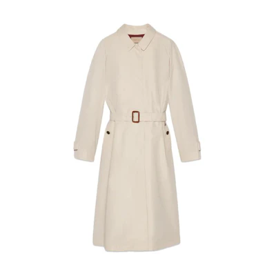 (Women) Gucci Beige Trench Coat FW23 Mid-Length With Collar 759518-Z8BL2-1022