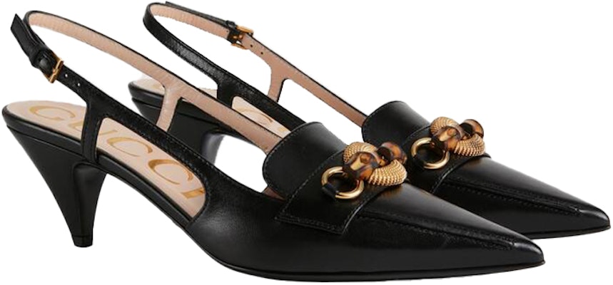 (Women) Gucci Black 'Bamboo Buckle High-Heel' 658818-C9D00-1000 Order (Women) Gucci Black 'Bamboo Buckle High-Heel' 658818-C9D00-1000