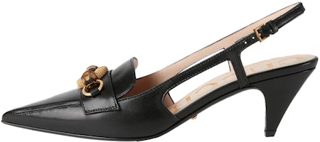 (Women) Gucci Black 'Bamboo Buckle High-Heel' 658818-C9D00-1000 (Women) Gucci Black 'Bamboo Buckle High-Heel' 658818-C9D00-1000