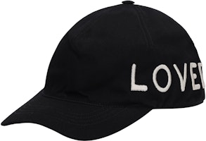 (Women) GUCCI Black Cotton Baseball Cap with Letter Embroidery 478948-3HD05-1000 (Women) GUCCI Black Cotton Baseball Cap with Letter Embroidery 478948-3HD05-1000