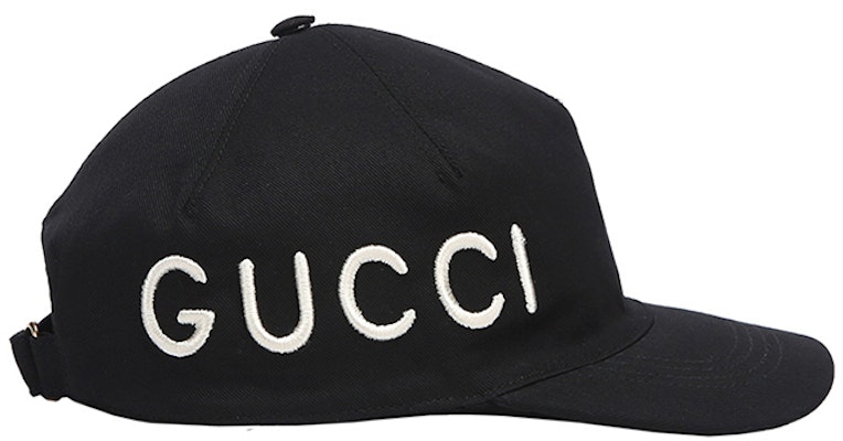 (Women) GUCCI Black Cotton Baseball Cap with Letter Embroidery 478948-3HD05-1000 Order (Women) GUCCI Black Cotton Baseball Cap with Letter Embroidery 478948-3HD05-1000