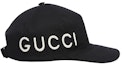 Order (Women) GUCCI Black Cotton Baseball Cap with Letter Embroidery 478948-3HD05-1000