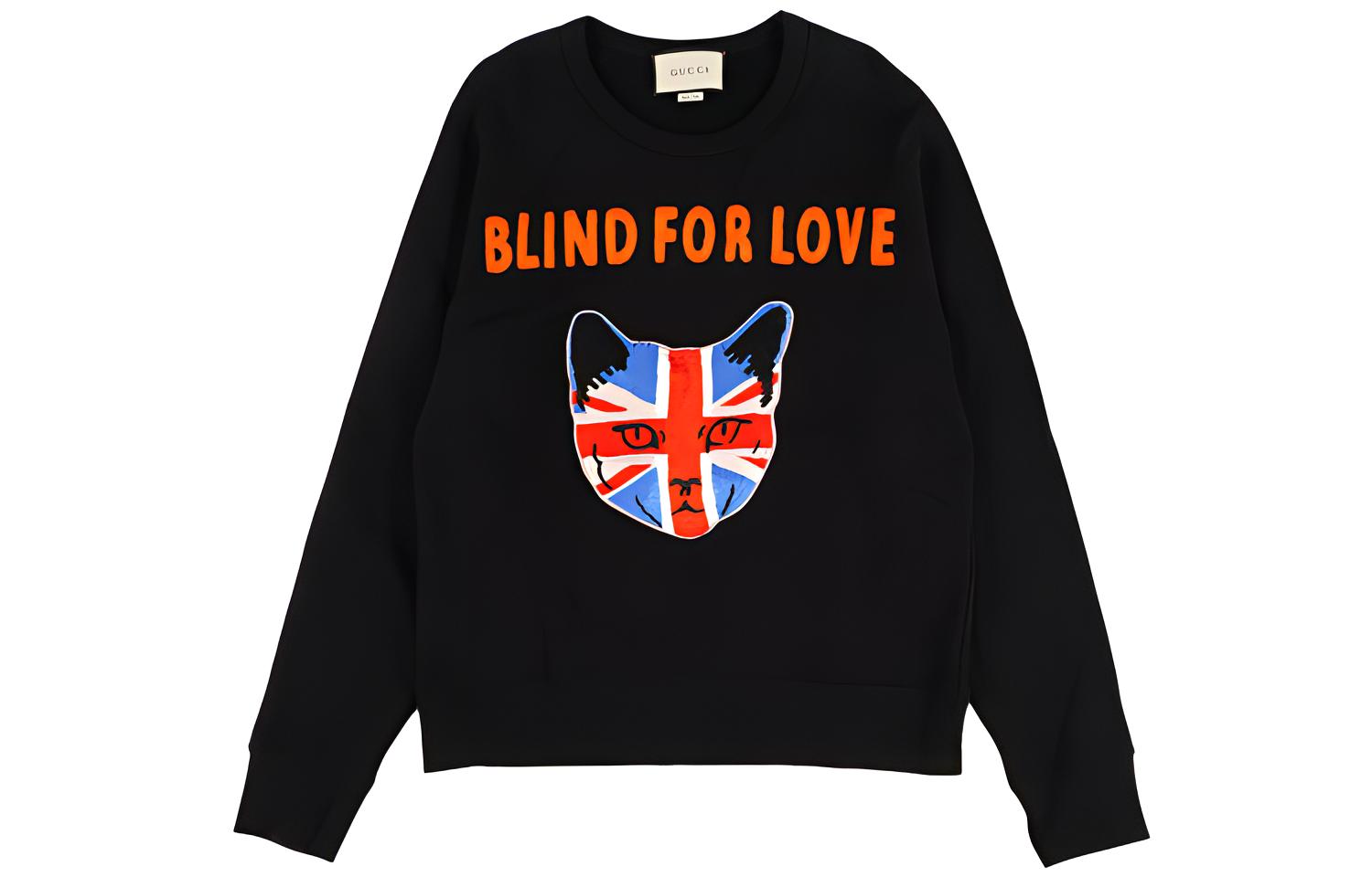 (Women) Gucci Black Crewneck Embroidered Logo Sweater 408242-X5K94-1095