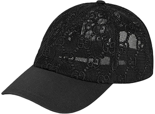 (Women) GUCCI Black GG Embroidered Cotton Baseball Cap 579155-3HH87-1060 Order (Women) GUCCI Black GG Embroidered Cotton Baseball Cap 579155-3HH87-1060