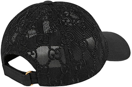 (W) GUCCI 黑色 GG 刺繡棉質棒球帽 579155-3HH87-1060 Shop (W) GUCCI 黑色 GG 刺繡棉質棒球帽 579155-3HH87-1060