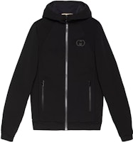 (Women) Gucci Black Hooded Zip-Up Jacket 716761-XJETV-1189 (Women) Gucci Black Hooded Zip-Up Jacket 716761-XJETV-1189