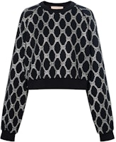 (Women) Gucci Black Logo Crewneck Pullover Sweatshirt 760613-XJF02-1043 (Women) Gucci Black Logo Crewneck Pullover Sweatshirt 760613-XJF02-1043