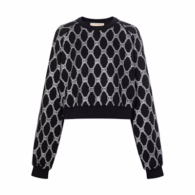 (Women) Gucci Black Logo Crewneck Pullover Sweatshirt 760613-XJF02-1043