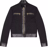 (Women) Gucci Black Logo Jacquard Zip-Up Jacket SS23 725611-Z8A6V-1000 (Women) Gucci Black Logo Jacquard Zip-Up Jacket SS23 725611-Z8A6V-1000