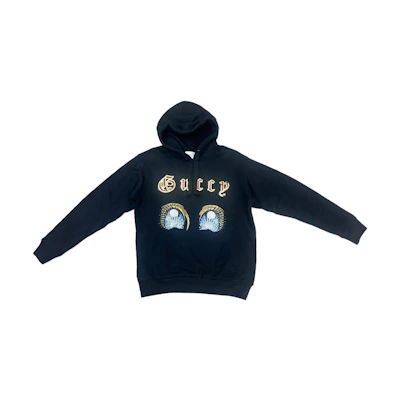 (Women) Gucci Black Logo Print Hoodie 469251-X913B-1082