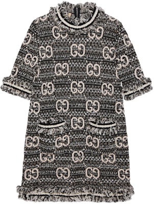 (W) Gucci 黑色Logo印花短袖連衣裙帶背面拉鍊 721151-XKCQX-1060 Buy (W) Gucci 黑色Logo印花短袖連衣裙帶背面拉鍊 721151-XKCQX-1060