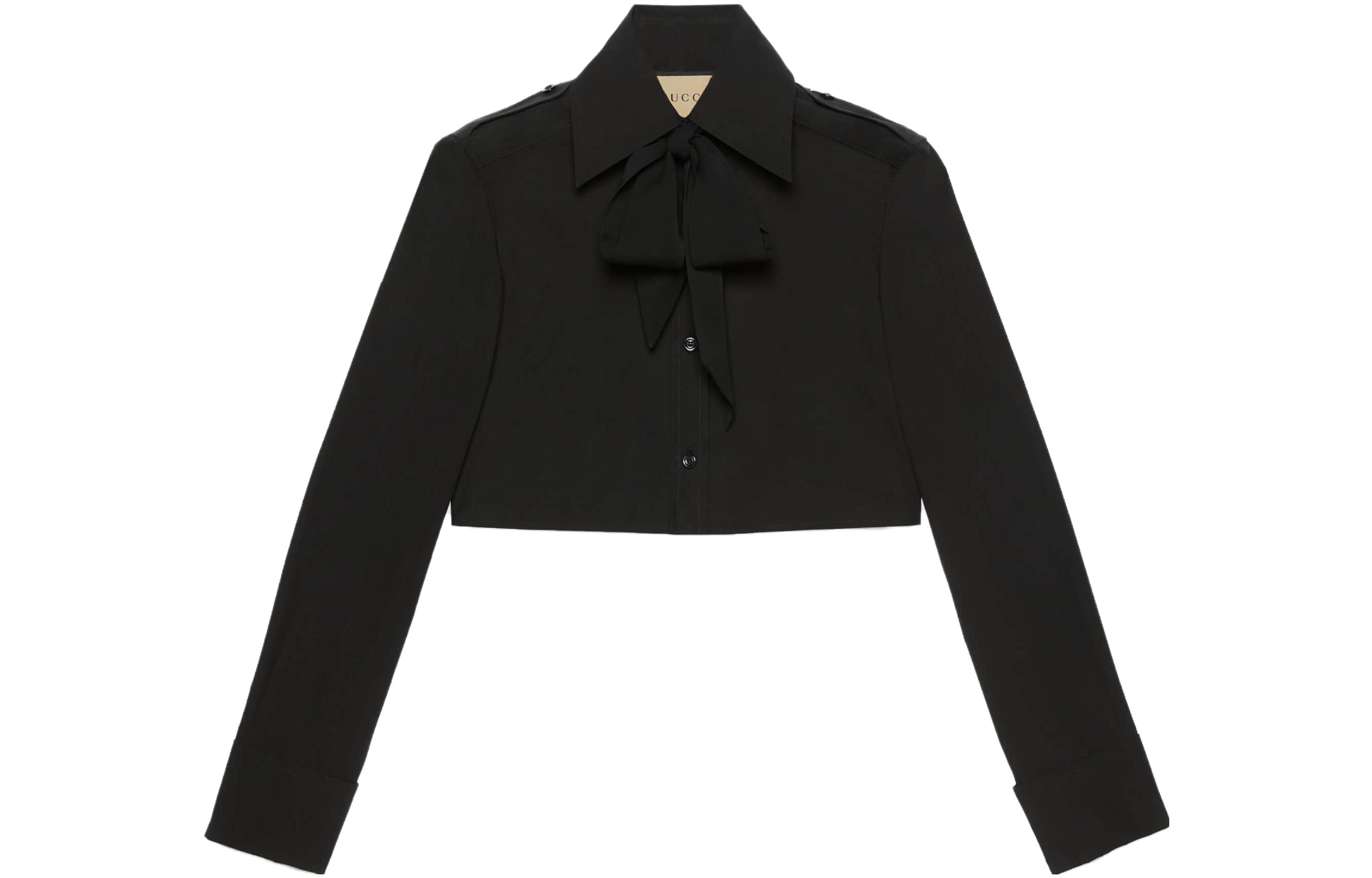 (Women) Gucci Black Long-Sleeve Sun Protection Shirt SS23 737987-ZAMWP-1000