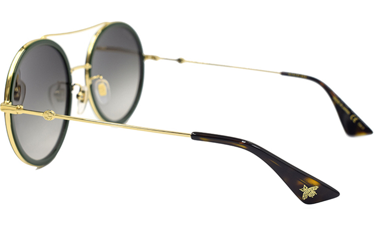 (Women) GUCCI Black Retro Round Sunglasses with Bee Detail for Women GG0061S-003 圖 4