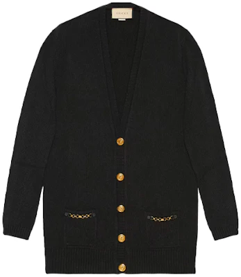 (W) Gucci 黑色純羊絨V領毛衣 678441-XKB1R-1043 Buy (W) Gucci 黑色純羊絨V領毛衣 678441-XKB1R-1043