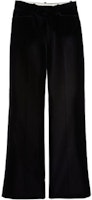 (Women) Gucci Black Stretch Velvet Flare Pants FW21 675762-ZAH1H-1000 (Women) Gucci Black Stretch Velvet Flare Pants FW21 675762-ZAH1H-1000