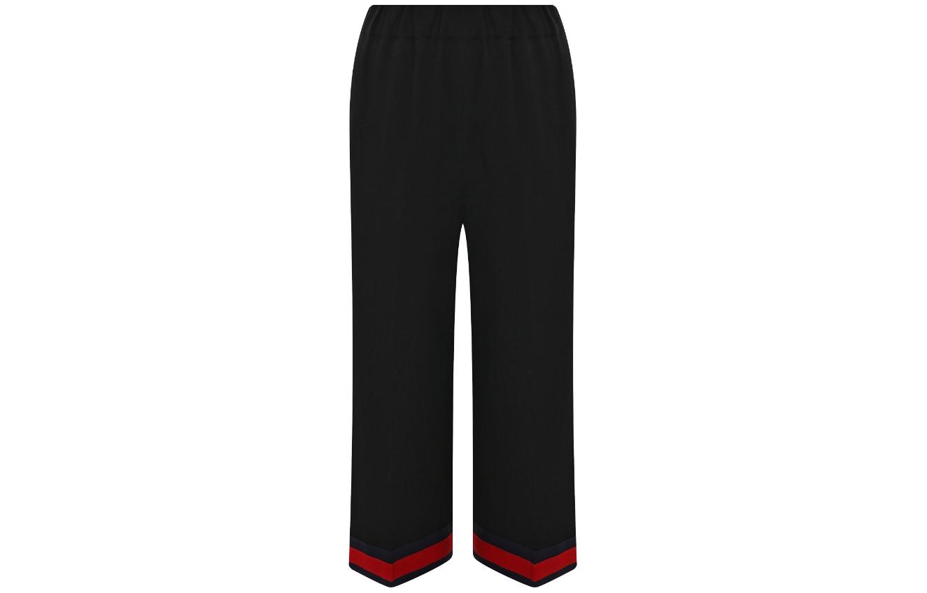 (Women) Gucci Black Striped Wide Leg Lounge Pants 577607-ZKR01-1043