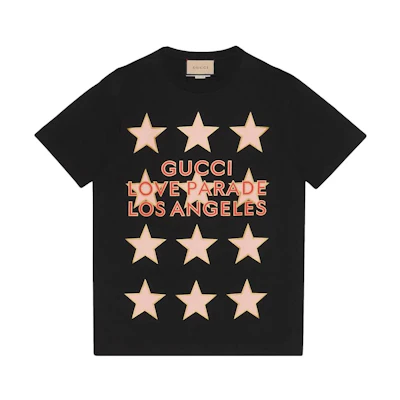 (Women) Gucci Black T-Shirt with Letter Logo 615044-XJEQI-1082