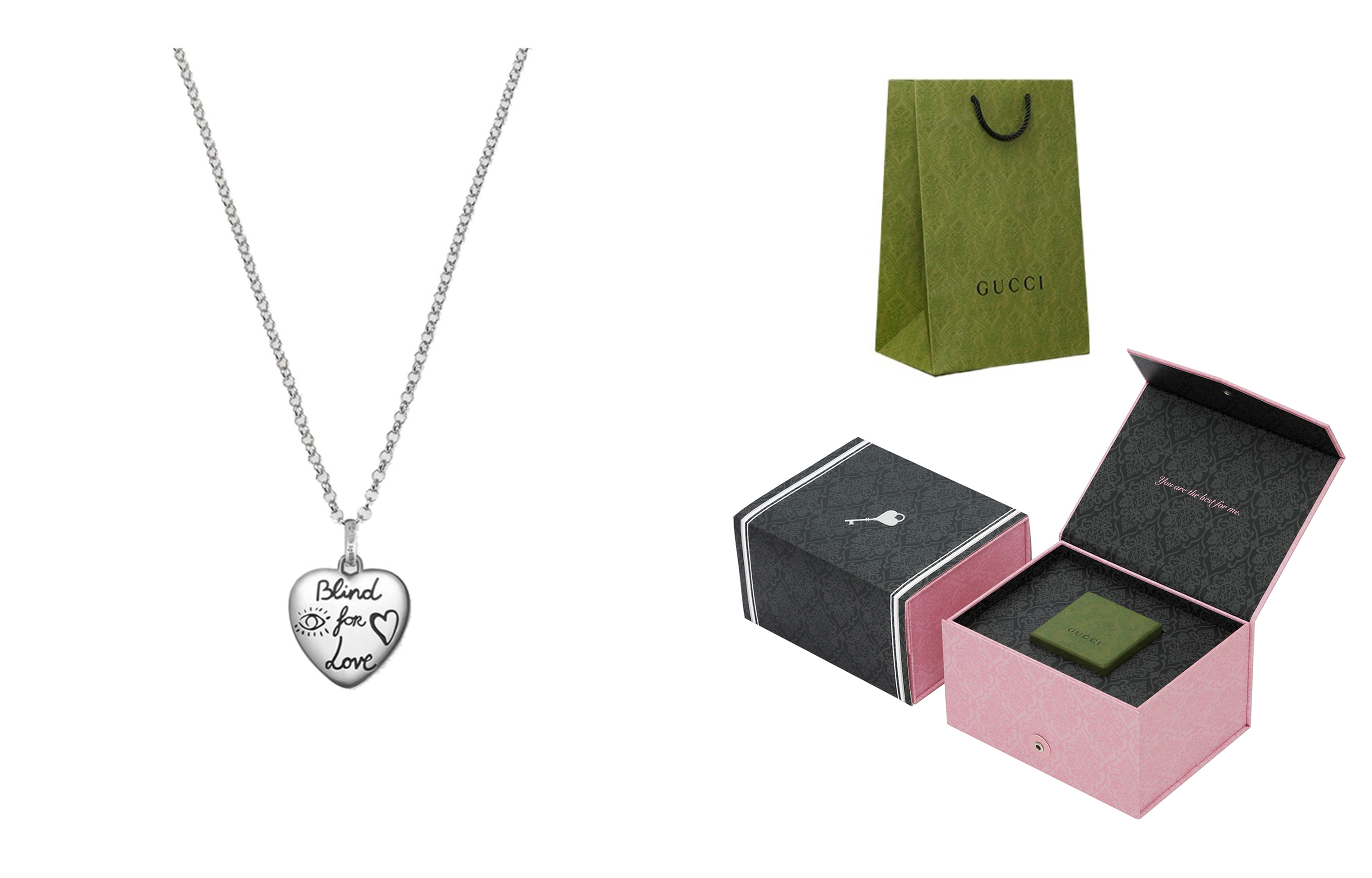 (Women) GUCCI Blind for Love 925 Silver Necklace Silver 455542-J8400-0701 圖 8