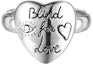 Order (Women) GUCCI Blind for Love Silver Heart Ring YBC499937001