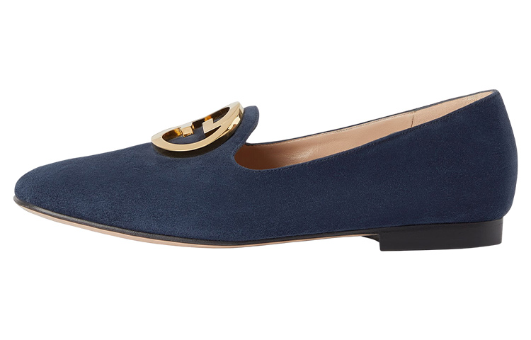 Buy (W) 구찌 블루 벨벳 슬립온 (Gucci Blue Velvet Slip-On) ?723395-C6G00-4552