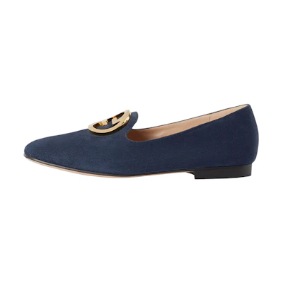 (W) Gucci Blonde Slip-On 'Blue Velvet'