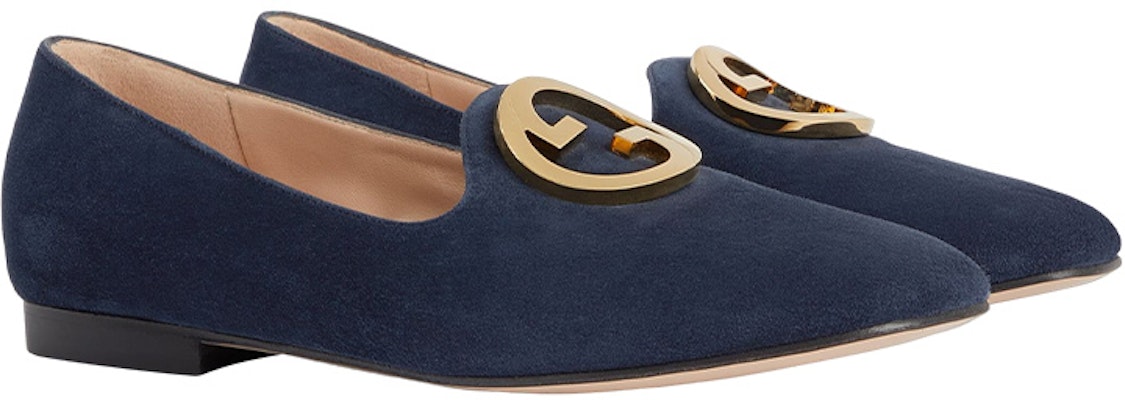 (Women) Gucci Blonde Slip-On 'Blue Velvet' Order (Women) Gucci Blonde Slip-On 'Blue Velvet'