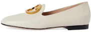 Buy (W) Kasut Loafers Gucci 'Putih' dengan Logo Plaque. 723395-C9D00-9022