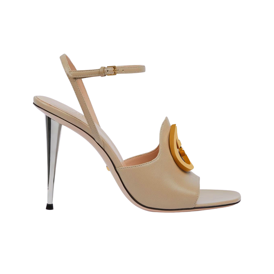 (Women) Gucci Blondie 'Beige Buckle Stiletto Sandal' 723396-C9D00-9511