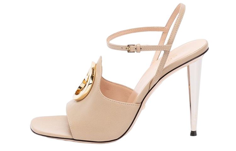 (Women) Gucci Blondie 'Beige Open-Toe Buckle' 723392-C9D00-9511