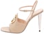 (W) Gucci Blondie 'Sandal Beige Terbuka' dengan Gesper 723392-C9D00-9511