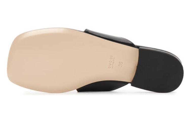 Shop (W) グッチ ブロンディ ブラック トングサンダル 739048-C9D00-1000