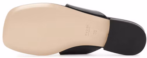 Shop (Women) Gucci Blondie Thong Leather Sandals Black 739048-C9D00-1000